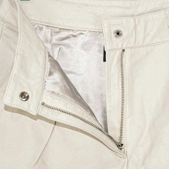 Retrofete Mila Leather Shorts Size M - Picture 11 of 16